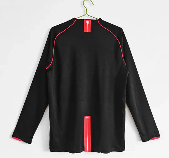 Maillot 07-08 Manchester United Exterieur Manches Longues